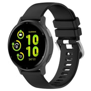 For Garmin vivoactive 5 / Active 5 20mm Silicone Watch Band(Black)