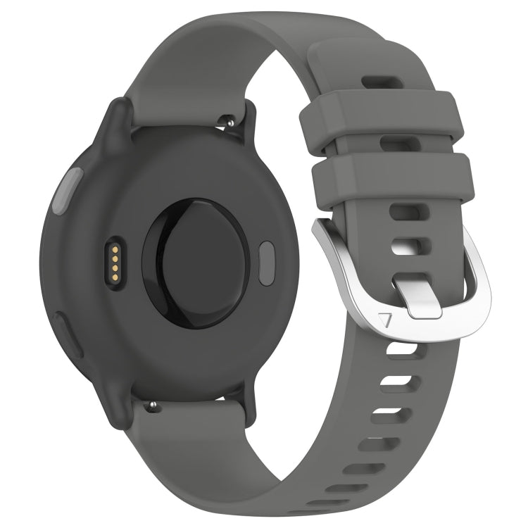 For Garmin vivoactive 5 / Active 5 20mm Silicone Watch Band(Dark Grey) - Watch Bands by PMC TechLife | Online Shopping South Africa | PMC TechLife