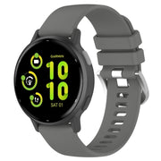 For Garmin vivoactive 5 / Active 5 20mm Silicone Watch Band(Dark Grey)