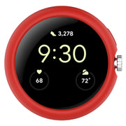 For Google Pixel Watch 2 Half Pack Hollow PC Watch Protective Case(Red)