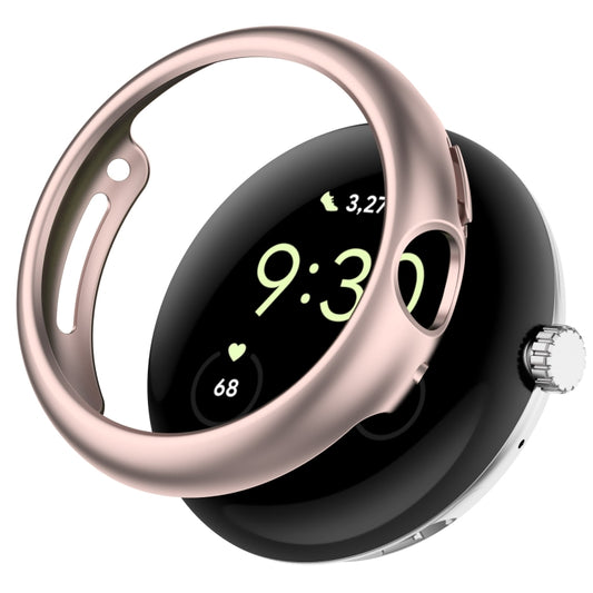 For Google Pixel Watch 2 Half Pack Hollow PC Watch Protective Case(Rose Gold) - free shipping - PMC Jewellery - Order now!