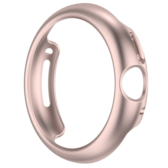 For Google Pixel Watch 2 Half Pack Hollow PC Watch Protective Case(Rose Gold)