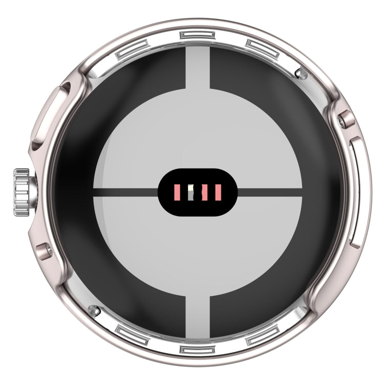 For Google Pixel Watch 2 Half Pack Hollow PC Watch Protective Case(Starlight Color) - Watch Cases by PMC TechLife | Online Shopping South Africa | PMC TechLife
