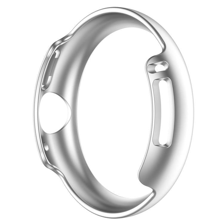 For Google Pixel Watch 2 Half Pack Hollow PC Watch Protective Case(Silver) - Watch Cases by PMC TechLife | Online Shopping South Africa | PMC TechLife