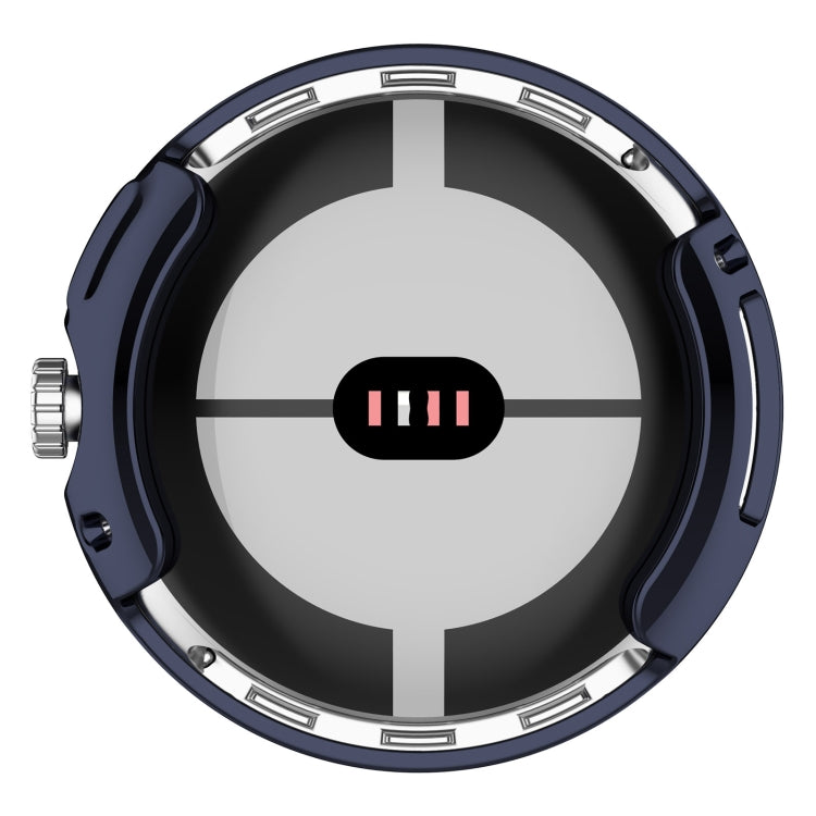 For Google Pixel Watch 2 Full Coverage TPU Electroplated Watch Protective Case(Midnight Blue) - Watch Cases by PMC TechLife | Online Shopping South Africa | PMC TechLife