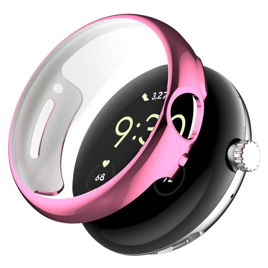 For Google Pixel Watch 2 Full Coverage TPU Electroplated Watch Protective Case(Pink) - free shipping - PMC Jewellery - Order now!