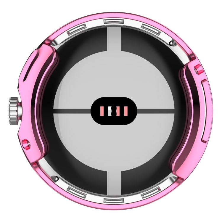 For Google Pixel Watch 2 Full Coverage TPU Electroplated Watch Protective Case(Pink) - free shipping - PMC Jewellery - Order now!