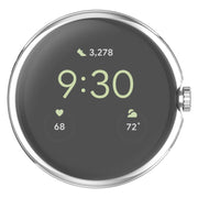 For Google Pixel Watch 2 Full Coverage TPU Electroplated Watch Protective Case(Transparent White)