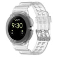 For Google Pixel Watch 2 Integrated Fully Enclosed Silicone Watch Band(Transparent) - Watch Bands by PMC TechLife | Online Shopping South Africa | PMC TechLife