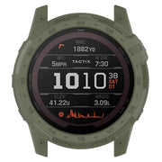 For Garmin Tactix 7 Amoled Armor Hollow TPU Watch Protective Case(Green)