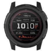 For Garmin Tactix 7 Amoled Armor Hollow TPU Watch Protective Case(Black)