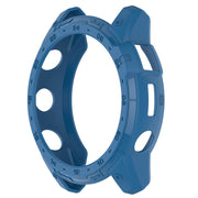 Compatible with Garmin Tactix 7 Amoled Armor Hollow TPU Watch Protective Case(Dark Blue)
