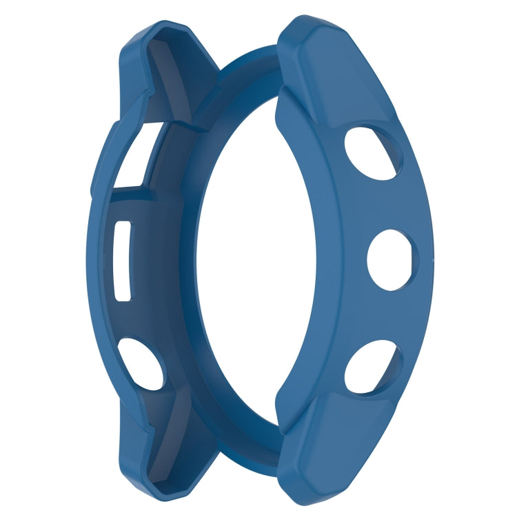 Compatible with Garmin Tactix 7 Amoled Armor Hollow TPU Watch Protective Case(Dark Blue)