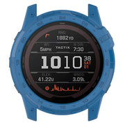 Compatible with Garmin Tactix 7 Amoled Armor Hollow TPU Watch Protective Case(Dark Blue)
