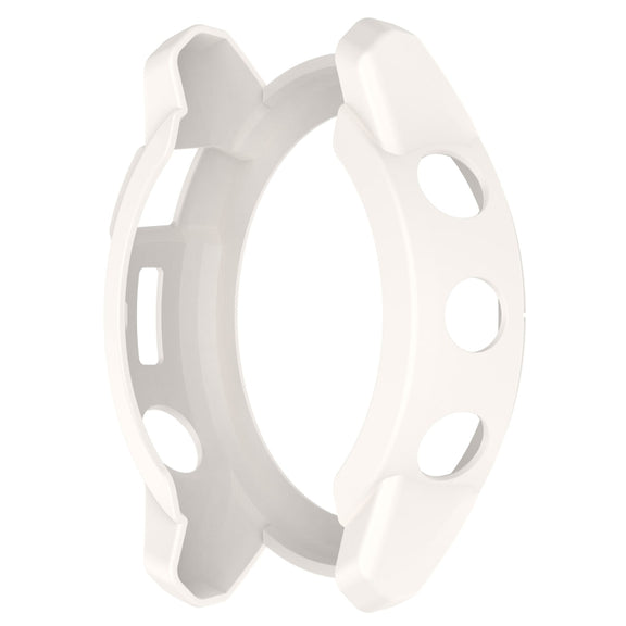 For Garmin Tactix 7 Amoled Armor Hollow TPU Watch Protective Case(Ivory White)