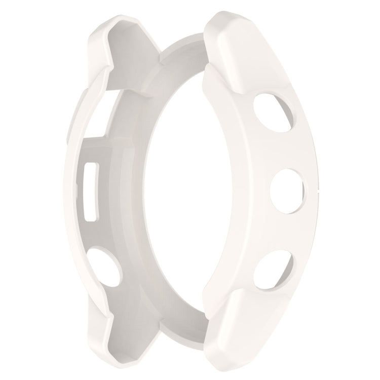 For Garmin Tactix 7 Amoled Armor Hollow TPU Watch Protective Case(Ivory White)