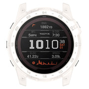 For Garmin Tactix 7 Amoled Armor Hollow TPU Watch Protective Case(Ivory White)