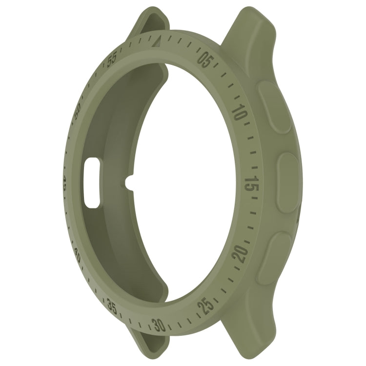 Compatible with Garmin Venu 3S Half Pack Hollow TPU Armor Watch Protective Case(Green)