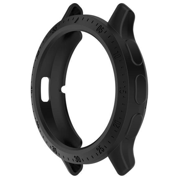 Compatible with Garmin Venu 3S Half Pack Hollow TPU Armor Watch Protective Case(Black)