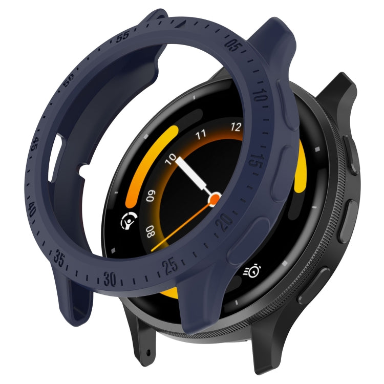 For Garmin Venu 3S Half Pack Hollow TPU Armor Watch Protective Case(Dark Blue) - Watch Cases by PMC TechLife | Online Shopping South Africa | PMC TechLife
