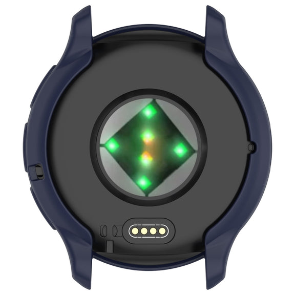 For Garmin Venu 3S Half Pack Hollow TPU Armor Watch Protective Case(Dark Blue)
