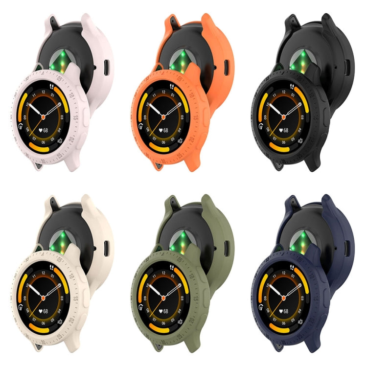 For Garmin Venu 3 Half Pack Hollow TPU Armor Watch Protective Case(Orange)