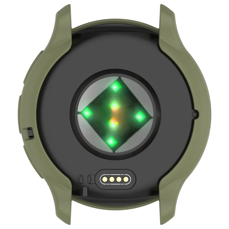For Garmin Venu 3 Half Pack Hollow TPU Armor Watch Protective Case(Green)