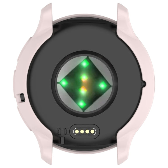 For Garmin Venu 3 Half Pack Hollow TPU Armor Watch Protective Case(Light Pink)