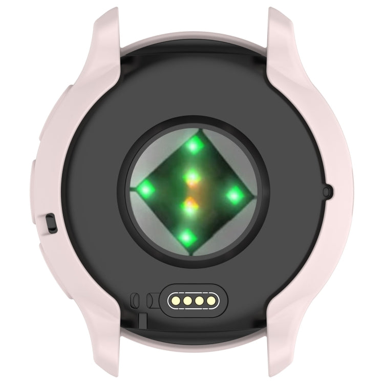 For Garmin Venu 3 Half Pack Hollow TPU Armor Watch Protective Case(Light Pink)