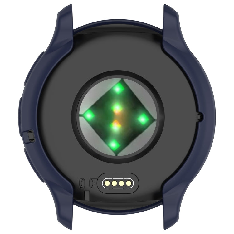 For Garmin Venu 3 Half Pack Hollow TPU Armor Watch Protective Case(Dark Blue)