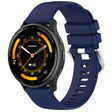 For Garmin Venu 3 Liquid Glossy Silver Buckle Silicone Watch Band(Dark Blue) - Watch Bands by PMC TechLife | Online Shopping South Africa | PMC TechLife