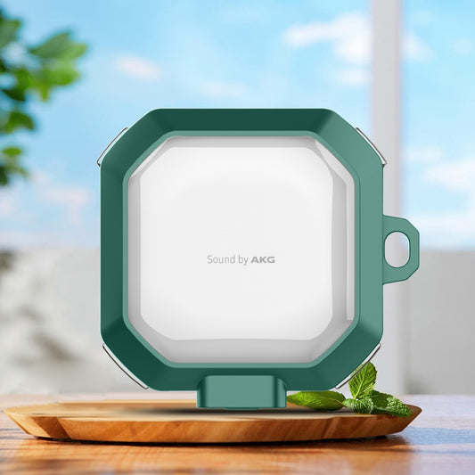 For Samsung Buds Live / Buds2 / Pro / 2Pro TPU + PC Transparent Wireless Earphones Protective Case With Switch(Green) - free shipping - PMC Jewellery - Order now!