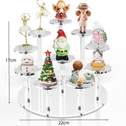 YX066 Acrylic Circular Cupcake Stand