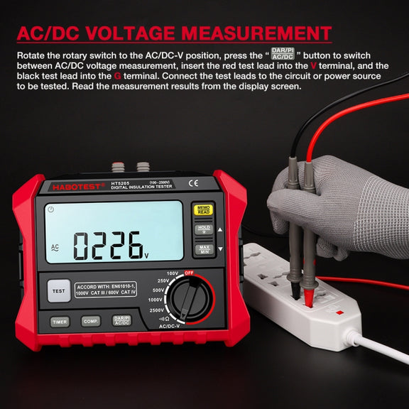 HABOTEST HT5203 Insulation Resistor Tester