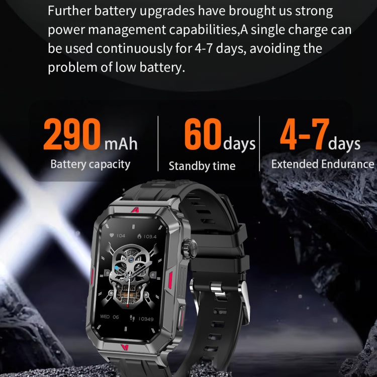 CF26 1.57inch BT5.2 Smart Bracelet Support Sleep Detection, Style:Silicone Strap(Silver) - free shipping - PMC TechLife - Order now!