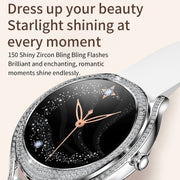 V66 1.28inch BT5.0 Smart Watch Support Heart Rate/ Sleep Detection, Style:Silicone Strap(Silver)