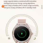 V66 1.28inch BT5.0 Smart Watch Support Heart Rate/ Sleep Detection, Style:Silicone Strap(Silver)