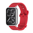 For Xiaomi Smart Band 9 Pro / 8 Pro Mijobs Silicone Breathable Watch Band(Red+Silver) - Watch Bands by MIJOBS | Online Shopping South Africa | PMC TechLife | Buy Now Pay Later Mobicred