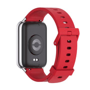 For Xiaomi Smart Band 9 Pro / 8 Pro Mijobs Silicone Breathable Watch Band(Red+Silver)