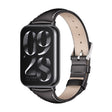 For Xiaomi Mi Band 8 Pro Mijobs Genuine Leather Slim Watch Band(Black) - Watch Bands by MIJOBS | Online Shopping South Africa | PMC TechLife