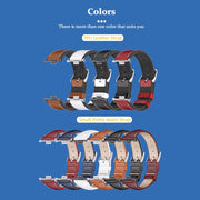 For Xiaomi Smart Band 9 Pro / 8 Pro Mijobs Genuine Leather Slim Watch Band(Wine Red Black)