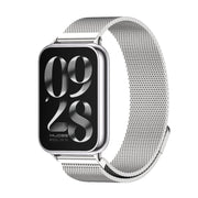 For Xiaomi Smart Band 9 Pro / 8 Pro Mijobs Milan Magnetic Stainless Steel Watch Band(Silver)