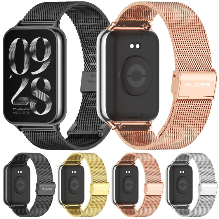 For Xiaomi Smart Band 9 Pro / 8 Pro Mijobs Milan Buckle Stainless Steel Watch Band(Gold) - free shipping - PMC TechLife - Order now!