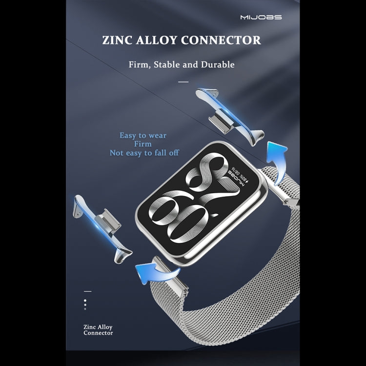 For Xiaomi Smart Band 9 Pro / 8 Pro Mijobs Milan Buckle Stainless Steel Watch Band(Gold) - free shipping - PMC TechLife - Order now!