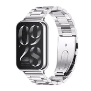 For Xiaomi Smart Band 9 Pro / 8 Pro Mijobs Three Beads Stainless Steel Watch Band(Silver)