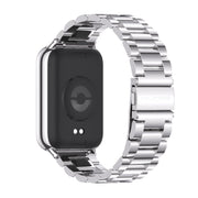 For Xiaomi Smart Band 9 Pro / 8 Pro Mijobs Three Beads Stainless Steel Watch Band(Silver)