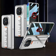 For Huawei Mate X5 GKK Wristband Integrated Privacy Film Magnetic Hinge Phone Case(Silver) - free shipping - PMC TechLife - Order now!