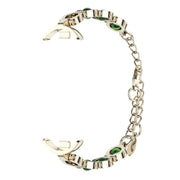 For Xiaomi Mi Band 8 / 9 / 9 NFC Mijobs Mermaid Beauty Bracelet Watch Band(Light Gold Green)