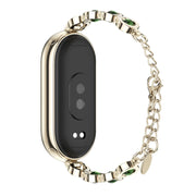 For Xiaomi Mi Band 8 / 9 / 9 NFC Mijobs Mermaid Beauty Bracelet Watch Band(Light Gold Green)