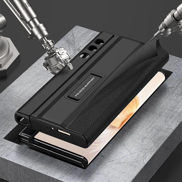 For Honor V Purse GKK Full Coverage Folding Leather Phone Case with Holder(Carbon Fiber) - Honor Cases by GKK | Online Shopping South Africa | PMC TechLife | Buy Now Pay Later Mobicred